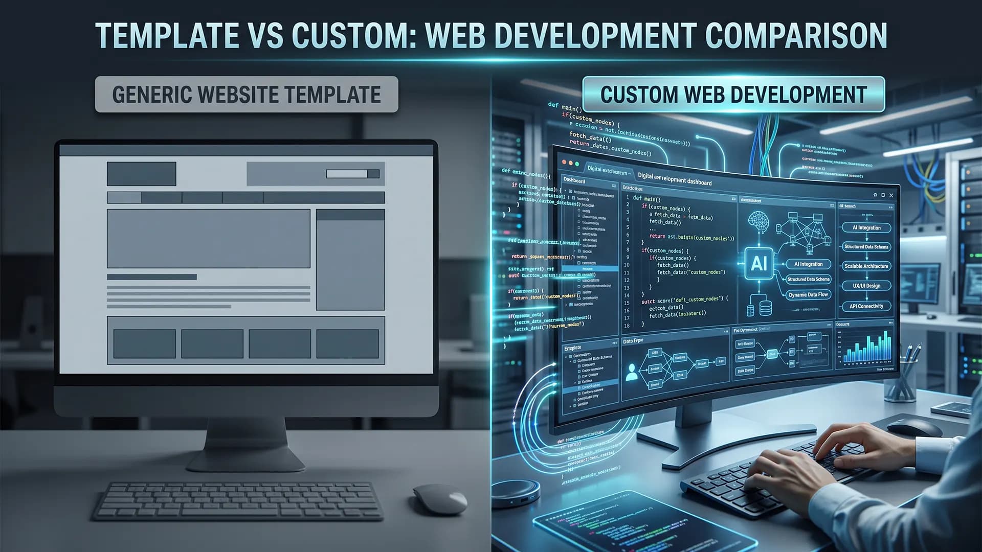 Custom vs Template Website: Which is the Best Fit for Your Enterprise?